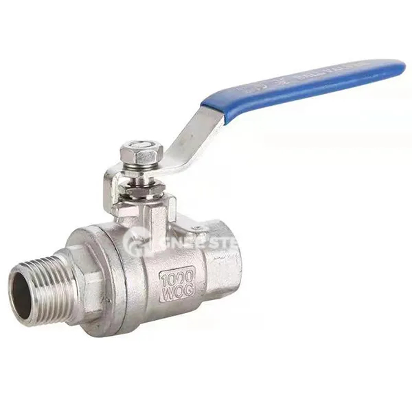 Valvă cu bilă din oțel inoxidabil cu 2 bucăți