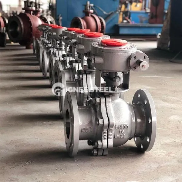 Capătul flanșei valvei de bilă