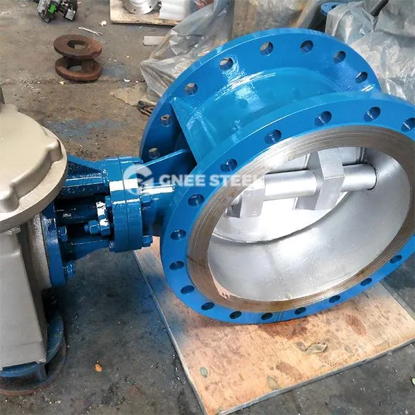 Valvele de fluturi offset de sudură cu butuc triplu offset