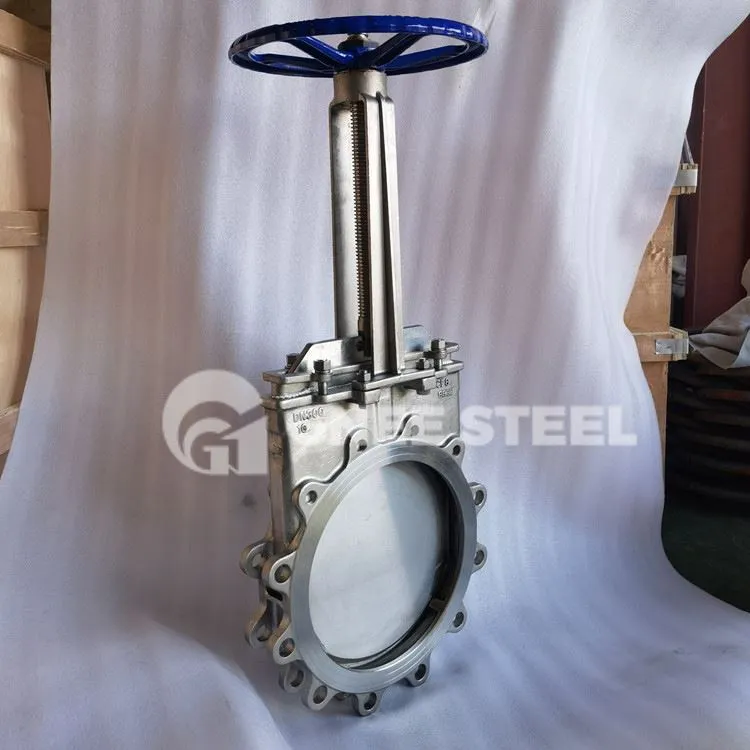 Supapă cuțit din oțel carbon