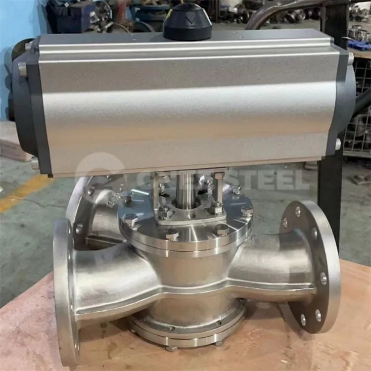 Supapă cu bilă cu 3 căi din oțel carbon