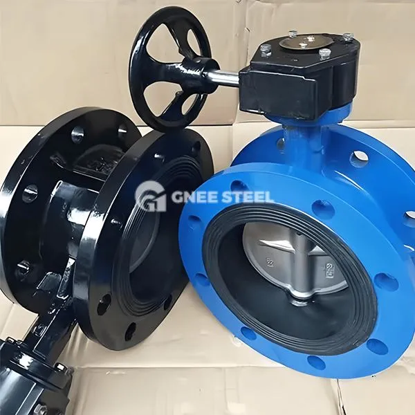 Valve de fluture dublu-offset