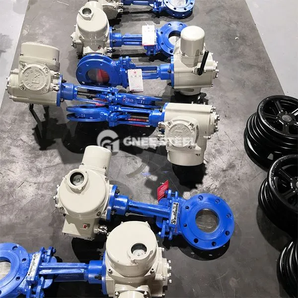 Supapă cu cuțit cu flanșă electrică