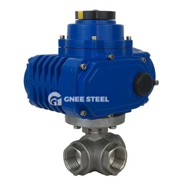 Valvă cu 3 căi acționate electric