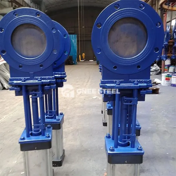 Valva de poartă cu cuțit de înaltă presiune