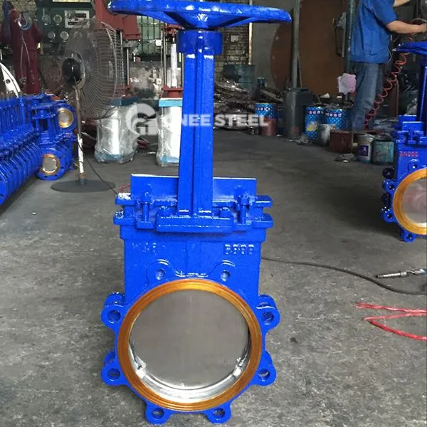 Valvele de poartă de cuțite manuale