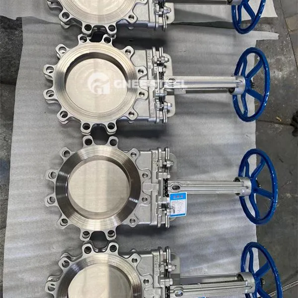 Supapă cu cuțit așezat din metal